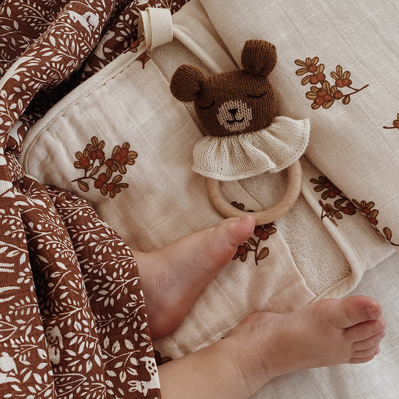 Main Sauvage  Baby Beissring 'Teddy' Nut - Online MY SNOWFLAKE