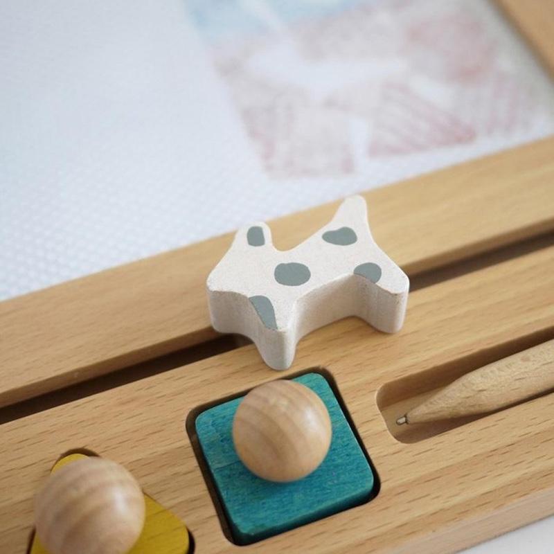 Kiko+ & gg*  Zauber Maltafel Oekaki House Dog  Natur/Gelb