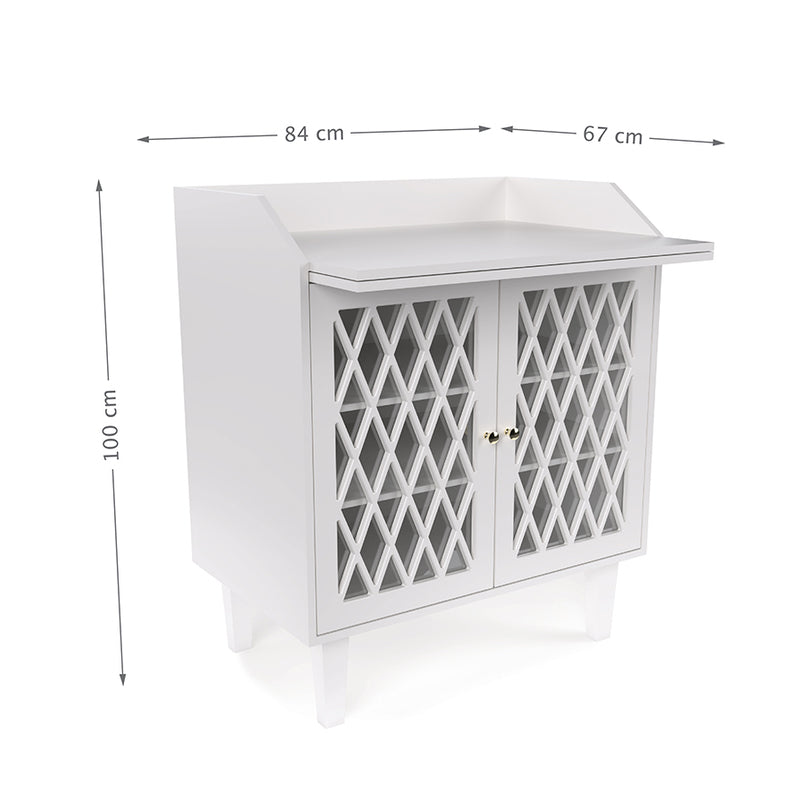 Cam Cam Copenhagen  Harlequin Wickelkommode  White - Online MY SNOWFLAKE