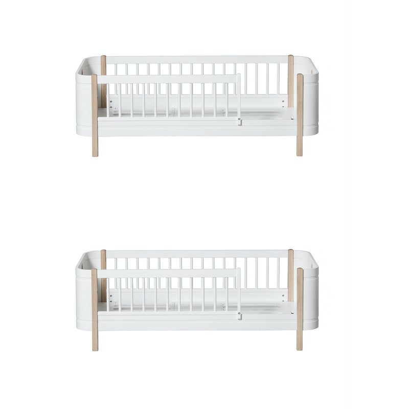Oliver Furniture  Umbauset Wood Mini+ Basic und Geschwisterset zu 2 Juniorbetten  Weiss/Eiche - Online MY SNOWFLAKE