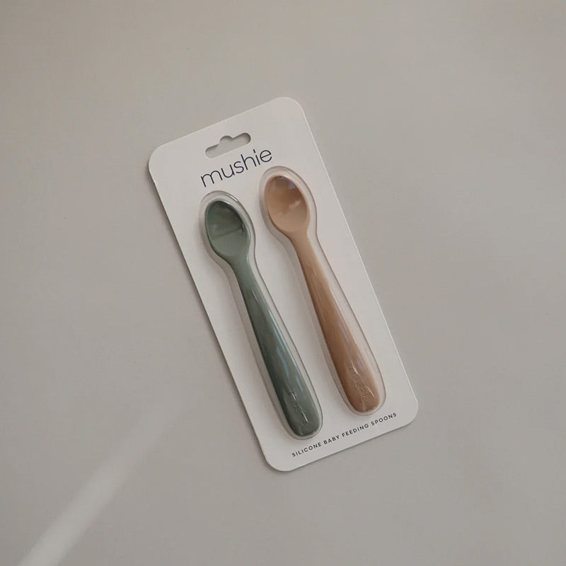 Mushie  Baby Löffel 2er Set   Dried Thyme / Natural - Online MY SNOWFLAKE