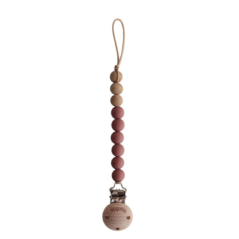 Mushie  Schnullerkette 'Eva'  Redwood - Online MY SNOWFLAKE