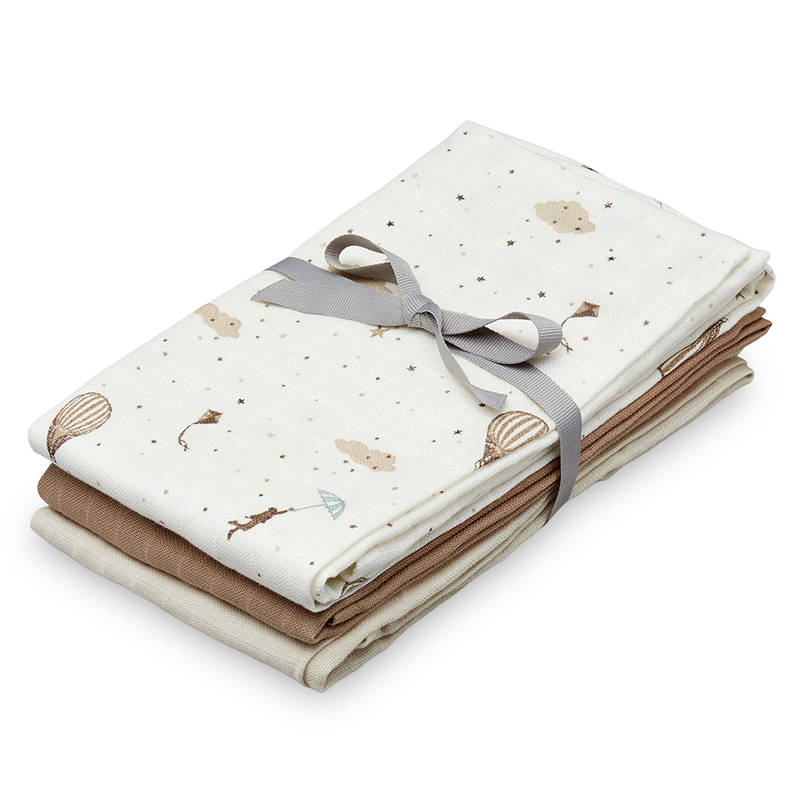 Cam Cam Copenhagen  3er Set Mulltücher  Dreamland/ Camel/ Light Sand - Online MY SNOWFLAKE