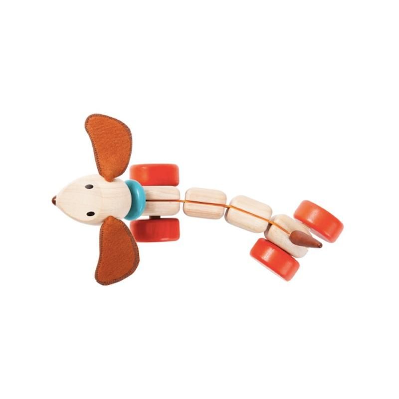 PlanToys  Nachzieh-Hündchen  Braun - Online MY SNOWFLAKE