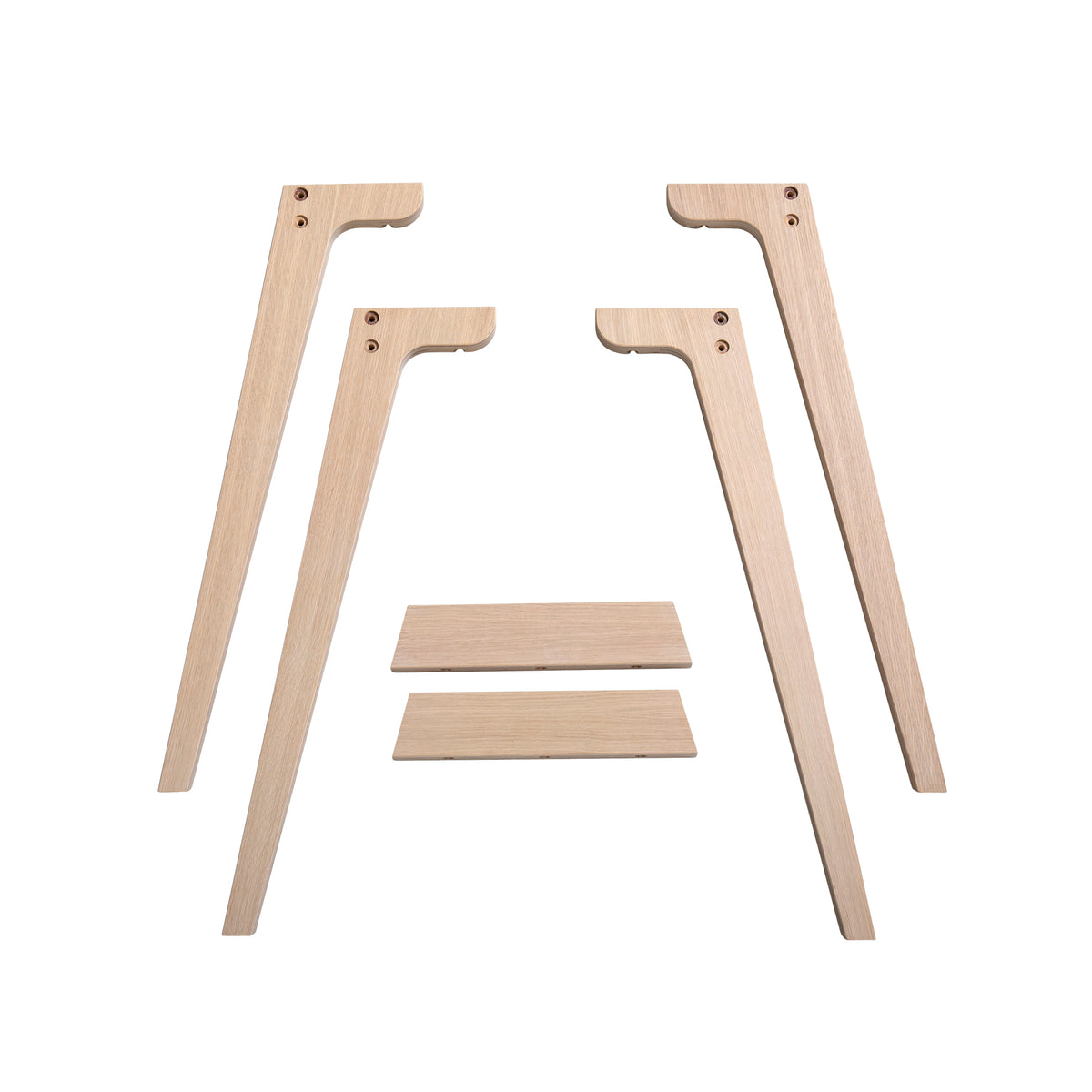 Oliver Furniture  Extra Tischbeinset Wood Schreibtisch 72,6 cm  Eiche