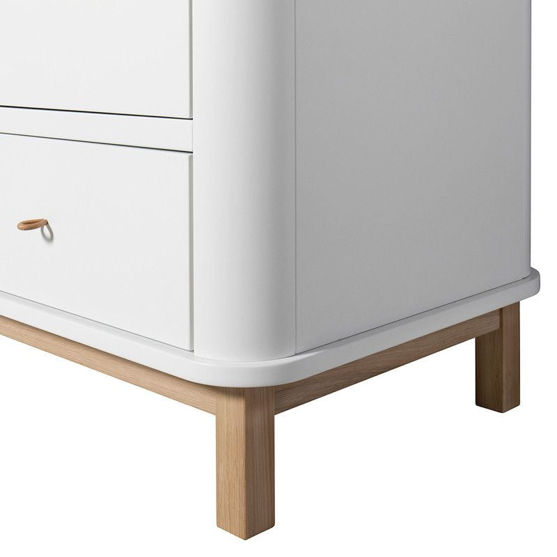Oliver Furniture <br/> Kleiderschrank 2-türig Wood <br/> Weiss/Eiche,Schränke, Oliver Furniture - SNOWFLAKE kindermöbel concept store