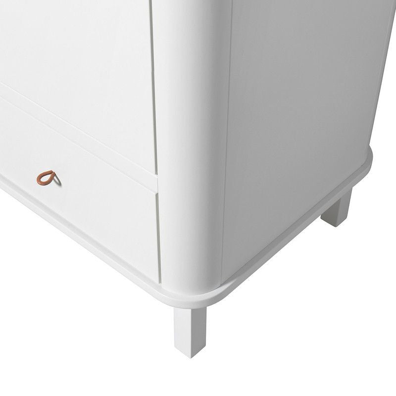 Oliver Furniture <br/> Kleiderschrank 3-türig Wood <br/> Weiss,Schränke, Oliver Furniture - SNOWFLAKE kindermöbel concept store
