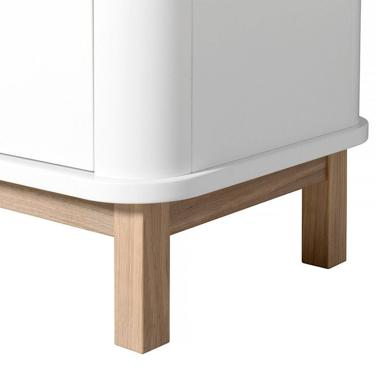 Oliver Furniture <br/> Multi-Schrank 3-türig Wood <br/> Weiss/Eiche,Schränke, Oliver Furniture - SNOWFLAKE kindermöbel concept store