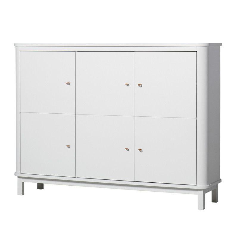 Oliver Furniture <br/> Multi-Schrank 3-türig Wood <br/> Weiss,Schränke, Oliver Furniture - SNOWFLAKE kindermöbel concept store