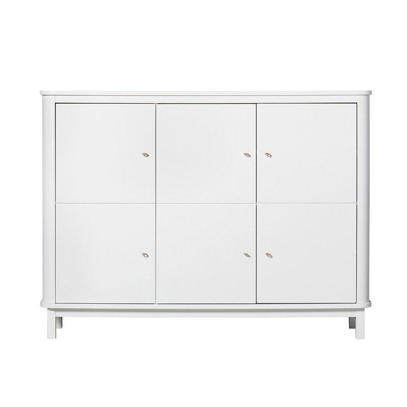 Oliver Furniture <br/> Multi-Schrank 3-türig Wood <br/> Weiss,Schränke, Oliver Furniture - SNOWFLAKE kindermöbel concept store