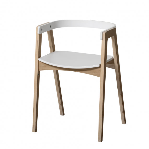 Oliver Furniture  Kinder Armlehnstuhl Wood höhenverstellbar  Weiss/Eiche - Online MY SNOWFLAKE