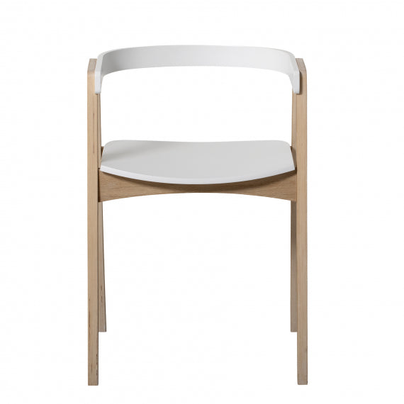 Oliver Furniture  Kinder Armlehnstuhl Wood höhenverstellbar  Weiss/Eiche - Online MY SNOWFLAKE
