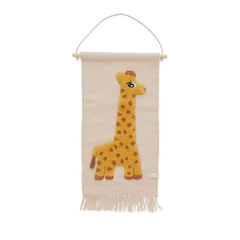 Oyoy Tenture murale « Giraffe » rose