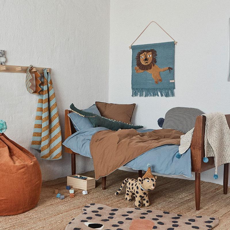 Oyoy  Wandteppich  'Löwe'  Blau