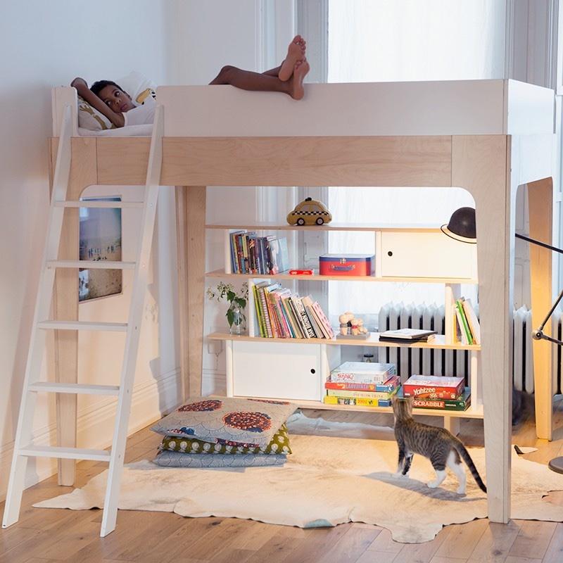 Oeuf NYC <br/> Hochbett Perch <br/> Birke/Weiss,Hochbetten, Oeuf NYC - SNOWFLAKE kindermöbel concept store