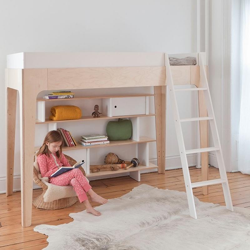 Oeuf NYC <br/> Hochbett Perch <br/> Birke/Weiss,Hochbetten, Oeuf NYC - SNOWFLAKE kindermöbel concept store