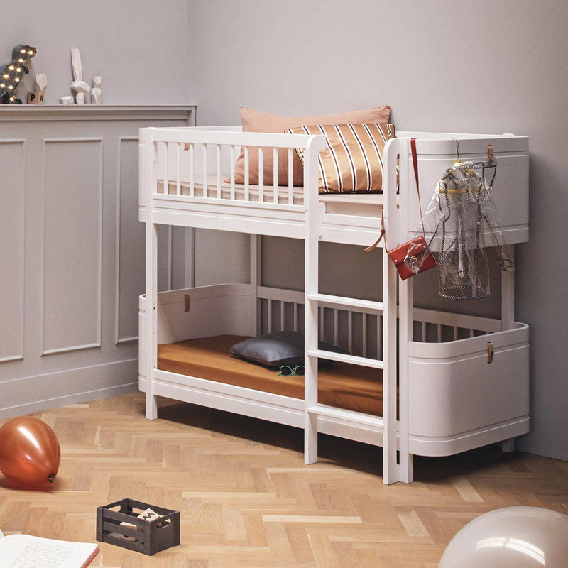 Oliver Furniture  Wood Mini+ Halbhohes Etagenbett  Weiss - Online MY SNOWFLAKE