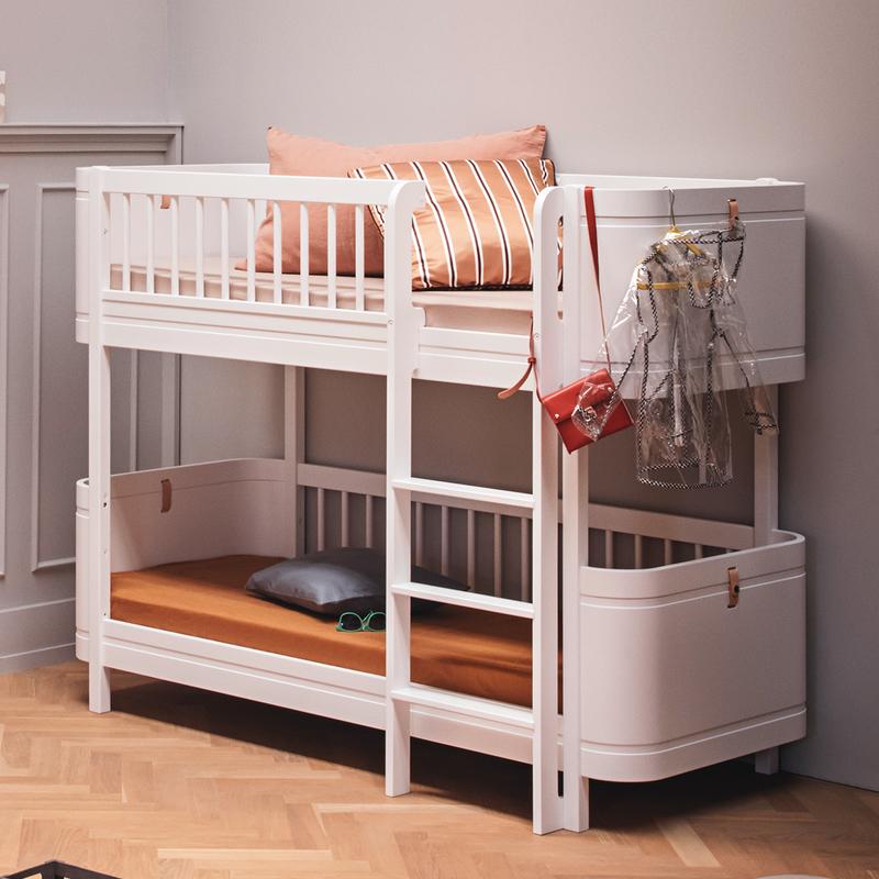 Oliver Furniture  Umbauset Wood Mini+ Basic und Geschwisterset zum halbhohen Etagenbett  Weiss - Online MY SNOWFLAKE