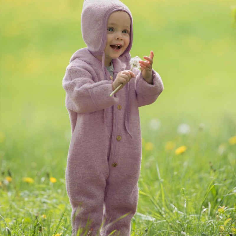 Engel  Baby Wollfleece Mütze  Rosenholz Melange - Online MY SNOWFLAKE