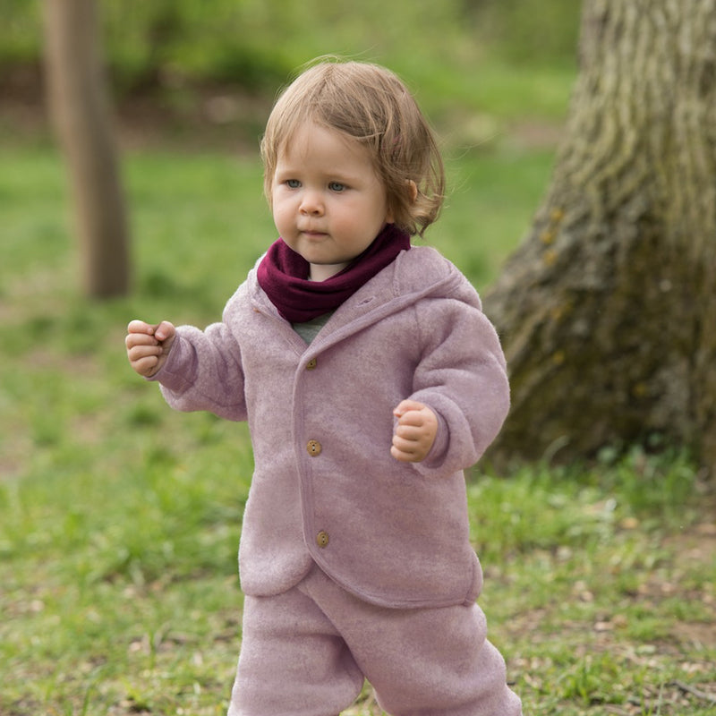 Engel  Wollfleece Kapuzenjacke  Rosenholz Melange - Online MY SNOWFLAKE