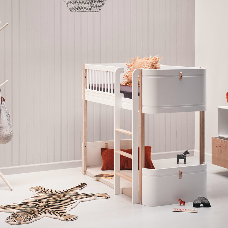 Oliver Furniture  Spielmatratze Mini+ Halbhohes Hochbett - Online MY SNOWFLAKE