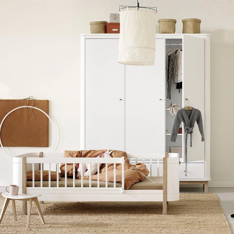 Oliver Furniture  Wood Mini+ Babybett inkl. Umbauset Juniorbett  Weiss/Eiche - Online MY SNOWFLAKE