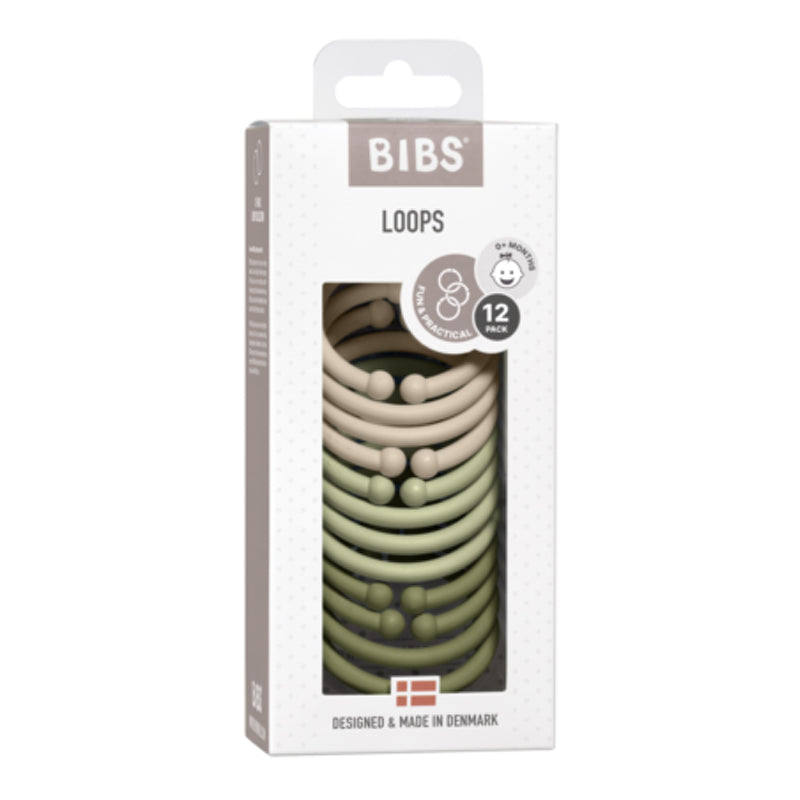 Bibs  Loops 12er Set  Vanilla/Sage/Olive - Online MY SNOWFLAKE