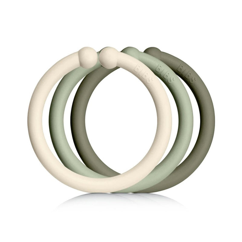 Bibs  Loops 12er Set  Vanilla/Sage/Olive - Online MY SNOWFLAKE