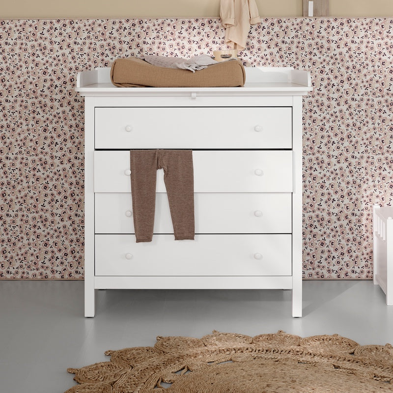 Oliver Furniture Commode à langer Seaside avec 4 tiroirs Blanc