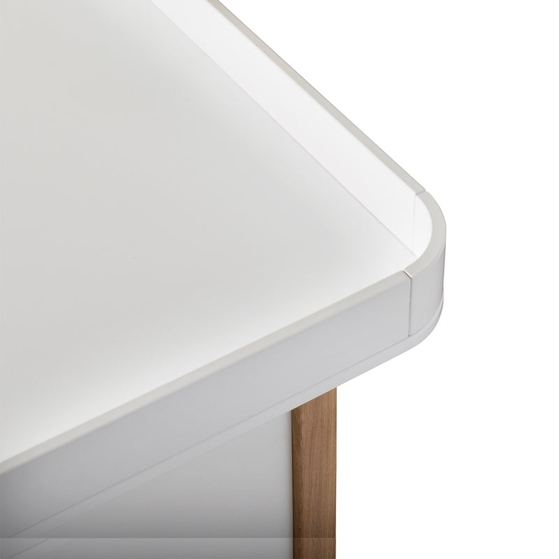 Oliver Furniture  Wood Wickelkommode 4 Schubladen mit Wickelplatte  Weiss/Eiche - Online MY SNOWFLAKE