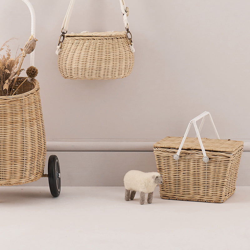 Olli Ella  Rattan Korb 'Piki' Straw