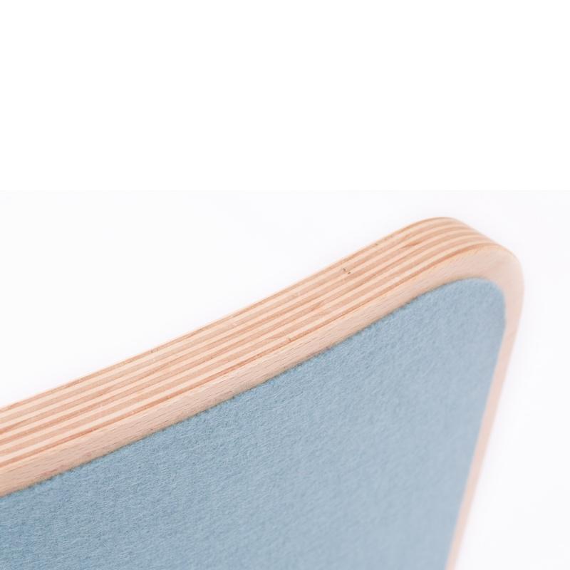 Wobbel <br/> Original Balance Board transparent lackiert mit Filz <br/> Sky,Holzspielzeug, Wobbel - SNOWFLAKE kindermöbel concept store