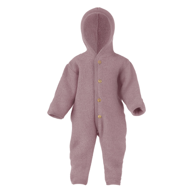 Engel  Wollfleece Overall mit Kapuze  Rosenholz Melange - Online MY SNOWFLAKE