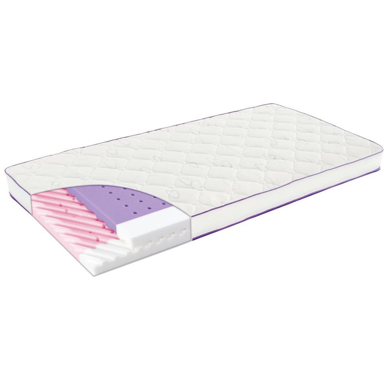 Träumeland Matelas bébé pour Oliver Furniture Seaside Lille+ 68 x 130 cm avec extension à 168 cm Polarstern