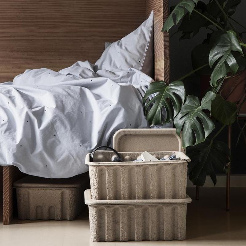 Ferm Living  Aufbewahrungsbox Papier 2er Set  Brown - Online MY SNOWFLAKE