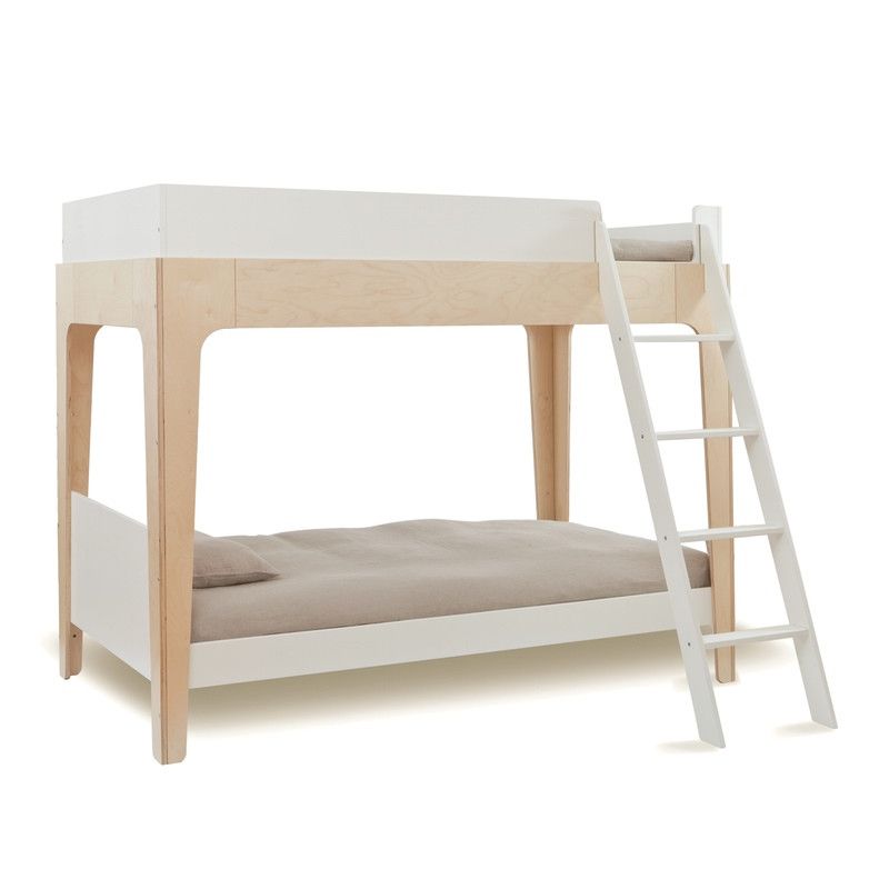 Oeuf NYC <br/> Etagenbett/Hochbett Perch <br/> Birke/Weiss,Etagenbetten, Oeuf NYC - SNOWFLAKE kindermöbel concept store