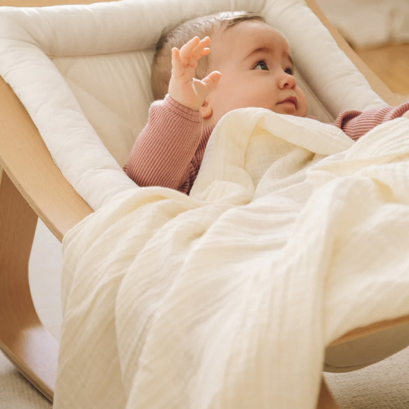 Petit Stellou  Mulltuch Nooshi Blanket  Milk