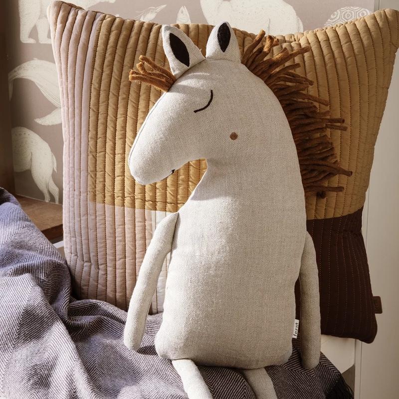 Ferm Living Safari Horse Cushion Natural