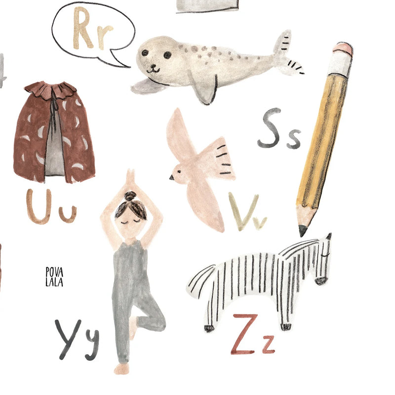 POVALALA  Poster A2   Alphabet - Online MY SNOWFLAKE