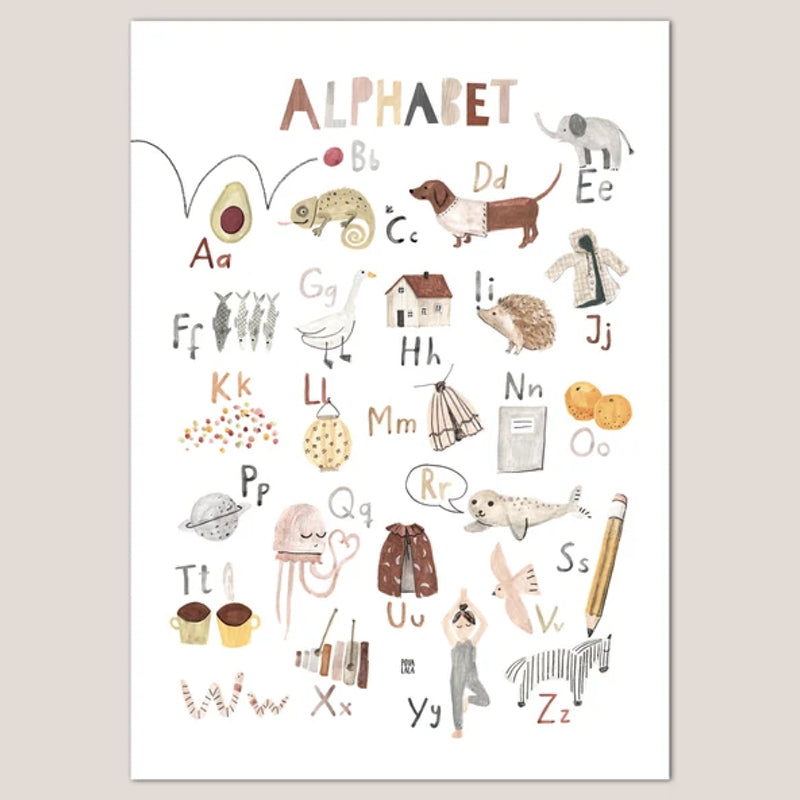 POVALALA  Poster A2   Alphabet - Online MY SNOWFLAKE