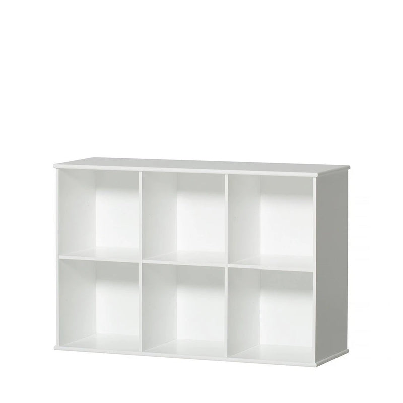 Oliver Furniture  Wood Standregal 3x2 Fächer m. Sockel  Weiss - Online MY SNOWFLAKE