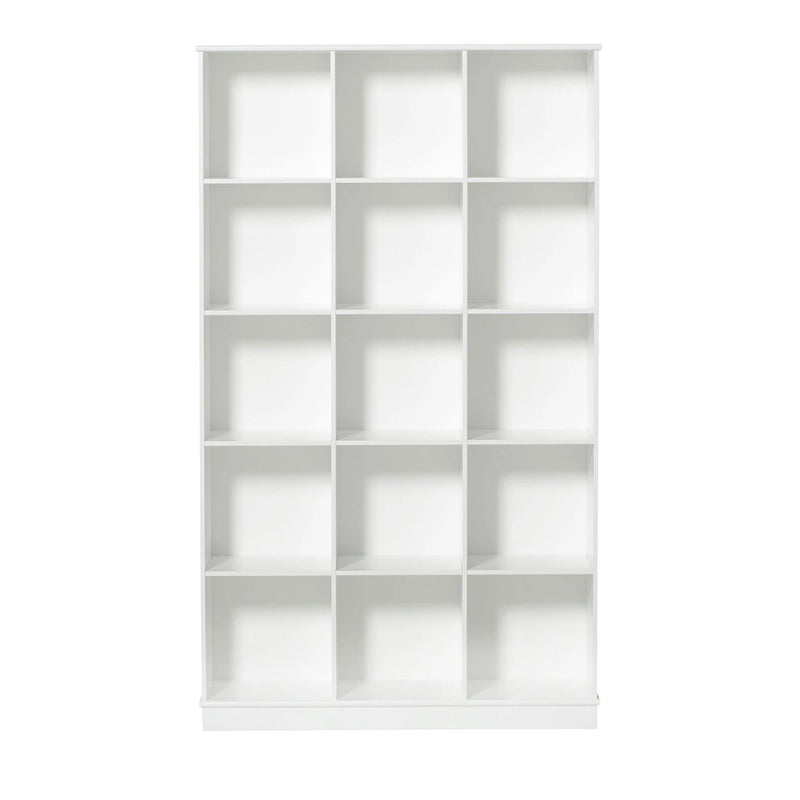 Oliver Furniture  Wood Standregal 3x5 Fächer m. Sockel  Weiss - Online MY SNOWFLAKE
