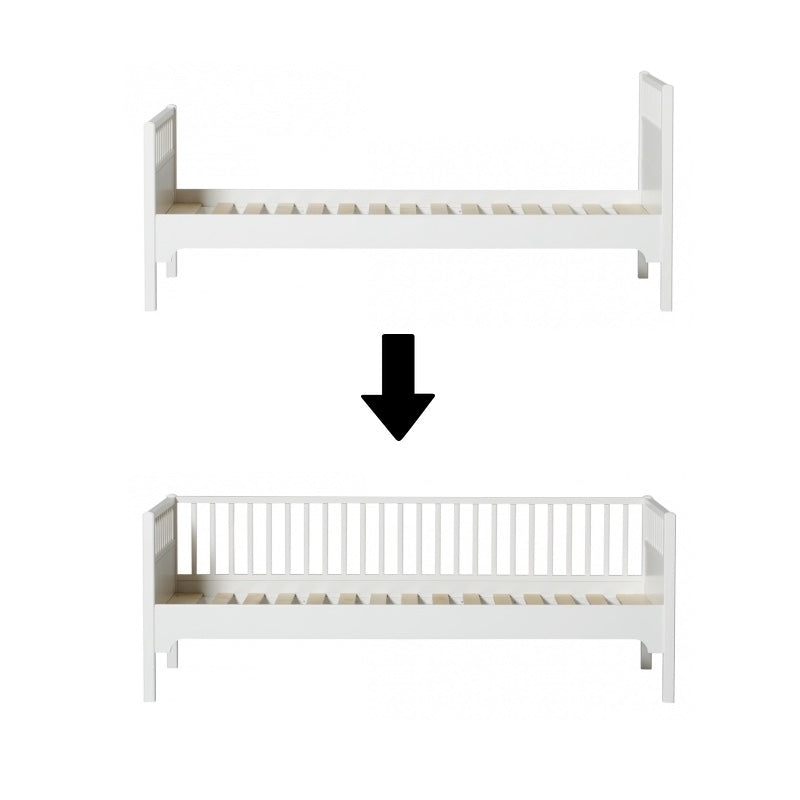 Oliver Furniture  Umbauset Seaside  Einzelbett zum Bettsofa  Weiss - Online MY SNOWFLAKE