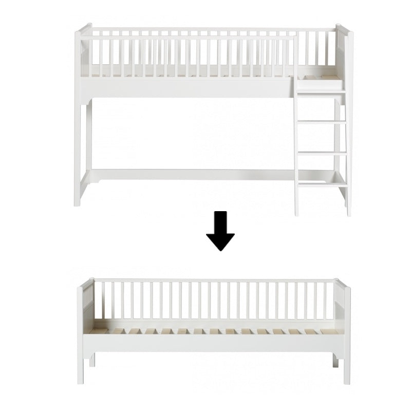 Oliver Furniture  Umbauset Seaside Classic Etagen-/Hochbetten zum Bettsofa  Weiss