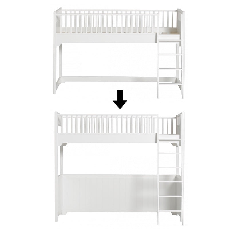 Oliver Furniture Conversion Kit Seaside Mid-High Bed to High Bed White