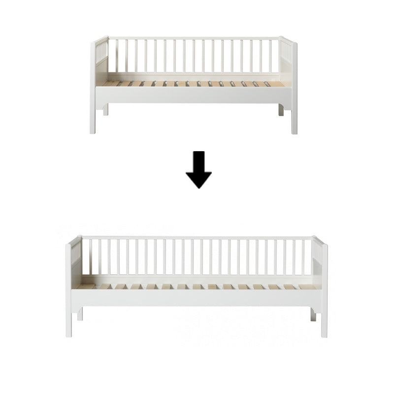 Oliver Furniture  Umbauset Seaside Classic Junior Bettsofa zum Bettsofa 90x200cm  Weiss