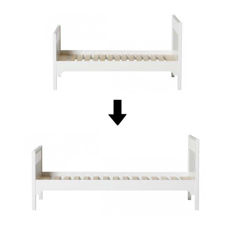Oliver Furniture Conversion Kit Seaside Classic Junior Bed to Single Bed 90x200cm White