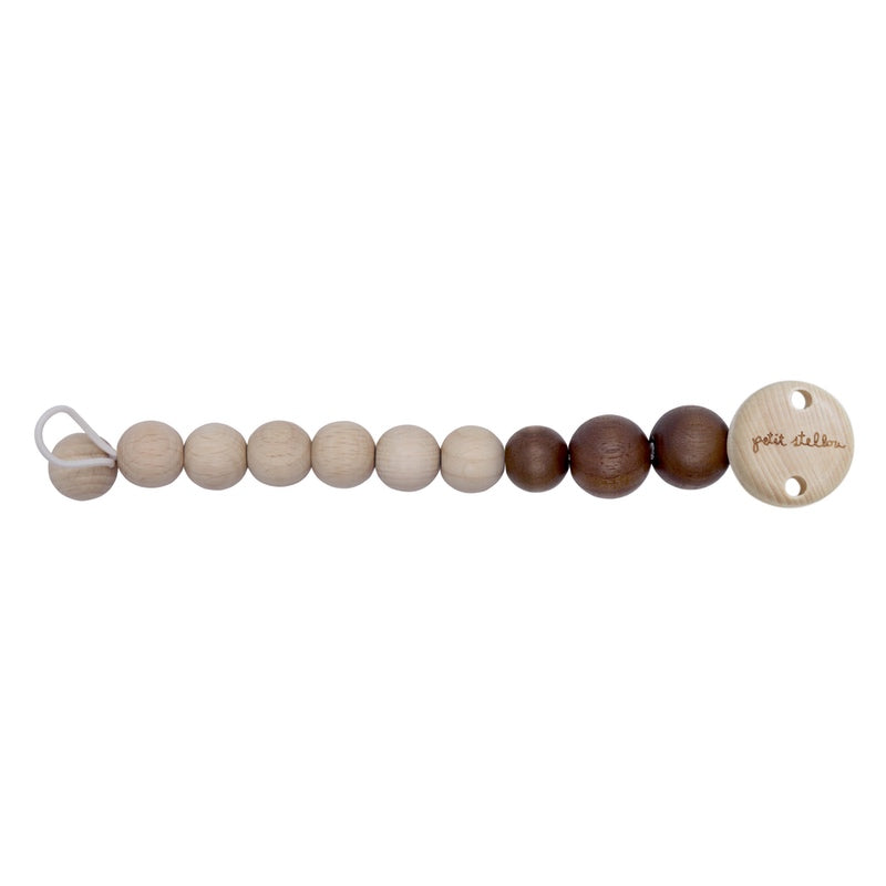 Petit Stellou  Schnullerkette  Walnut - Online MY SNOWFLAKE