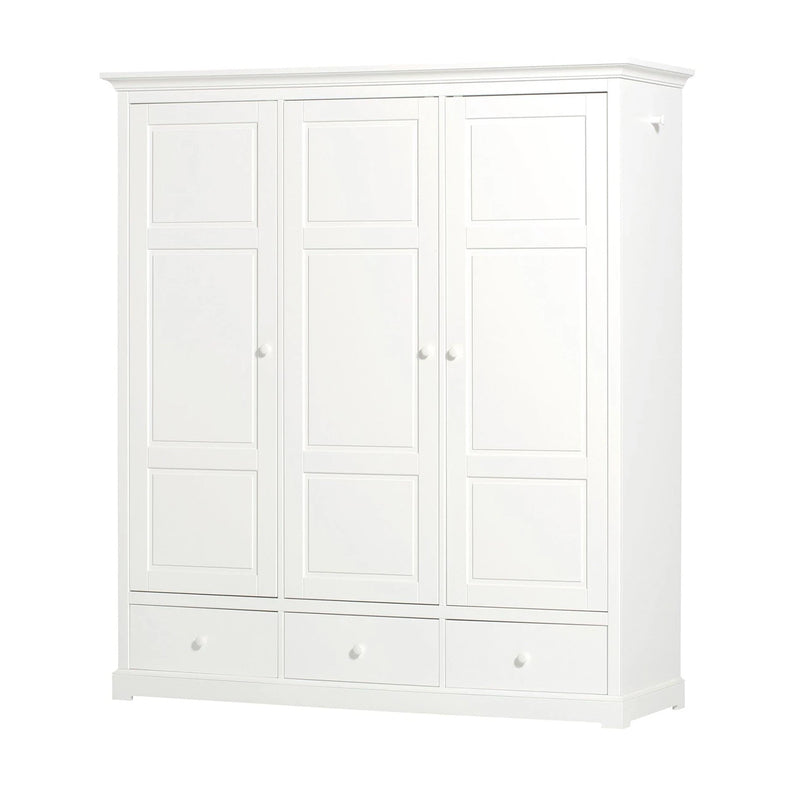 Oliver Furniture  Seaside Kleiderschrank 3-türig  Weiss - Online MY SNOWFLAKE
