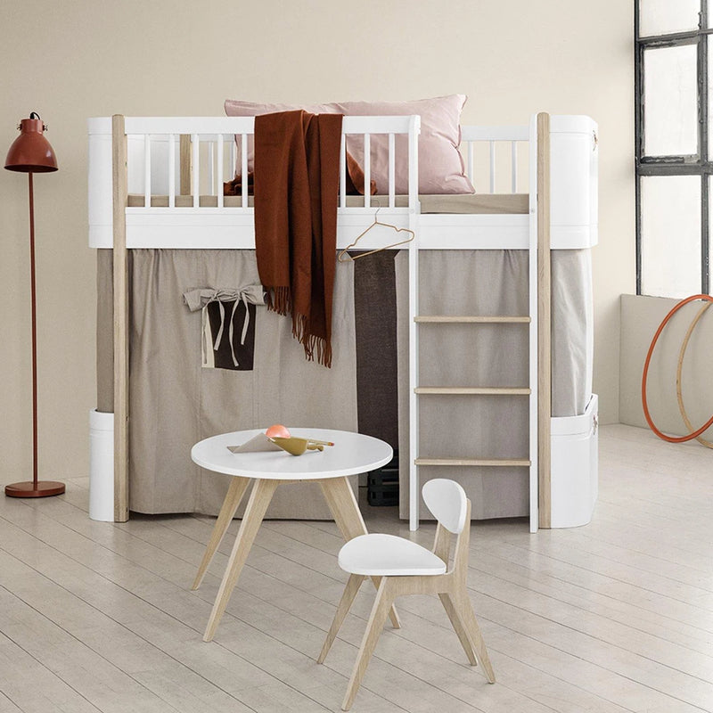 Oliver Furniture  Kinderstuhl Wood 'PingPong'  Weiss/Eiche - Online MY SNOWFLAKE